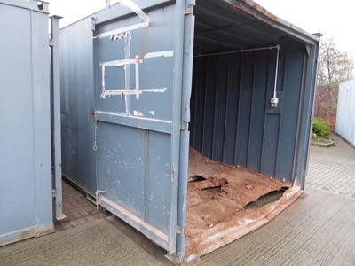 Lot 4023 - 20ft 6 inch x 10ft grey steel storage...