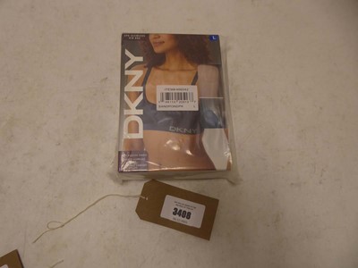 Lot 3408 - Approximately x15 DKNY 2-pack seamless rib bra...
