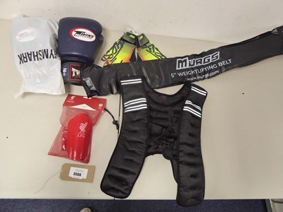 Lot 3506 - An assortment sports equipment, includes 10KG...