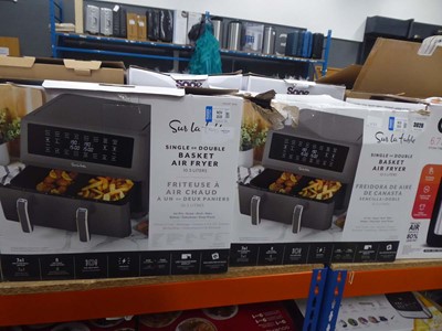 Lot 3026 - Sur La Table single or double basket air fryer,...
