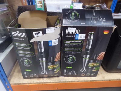 Lot 3071 - Two Braun Multiquick 9 hand blenders