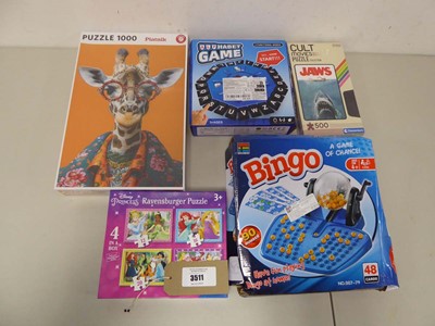 Lot 3511 - An assortment of boxed games and puzzles,...