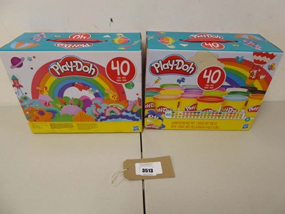 Lot 3513 - 2 x boxed Play-Doh, contains 40 pots each
