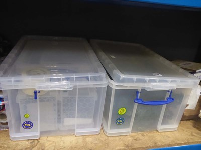 Lot 3359 - Clear plastic crate containing artificial...