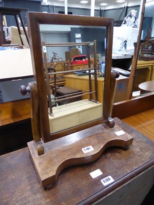 Lot 5187 - Late Victorian toilet mirror