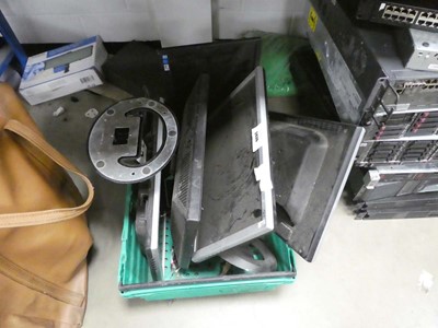 Lot 2436 - Box of monitors - spares and repairs