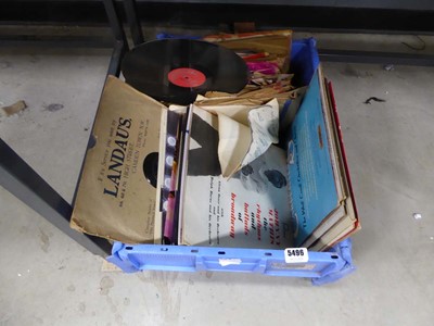 Lot 5496 - Box containing vinyl and shellac records