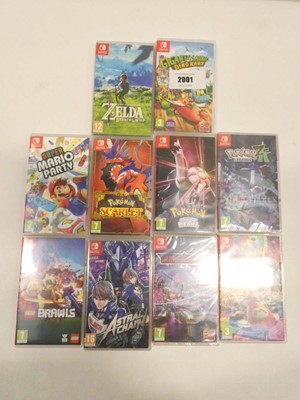 Lot 2001 - 10x Nintendo Switch games