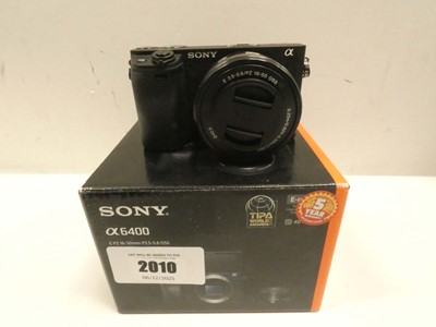 Lot 2010 - Sony A6400 digital camera with 16-50mm...