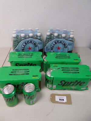 Lot 3528 - Qauntity of cased Sprite cans and Pellegrino...
