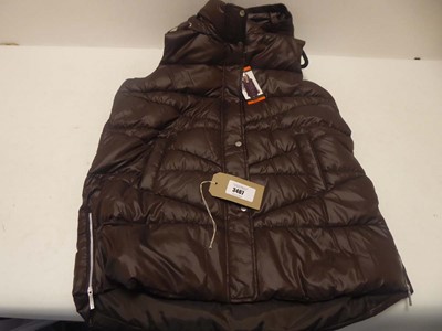 Lot 3467 - Weatherproof long vest gilet in Earth Brown...
