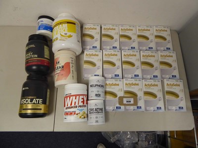 Lot 3530 - An assortment of Supplements, protein/creatine...