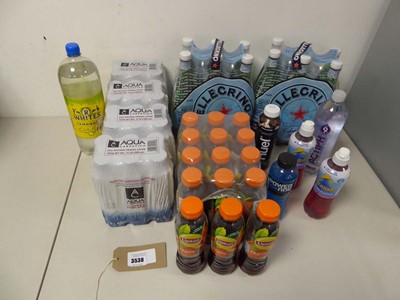 Lot 3538 - An assortment of bottled drinks, includes...