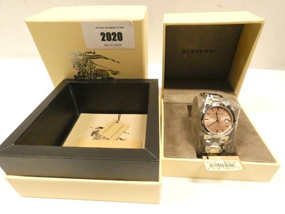 Lot 2020 - Burberry BU9124 ladies wristwatch with box