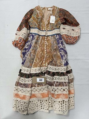Lot 3482 - Zimmermann devi spliced midi dress size 6...