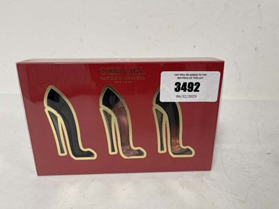 Lot 3492 - Carolina Herrera New York Good Girl 3pc 7ml...