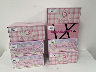 Lot 3565 - 7x Nail gel kit box sets