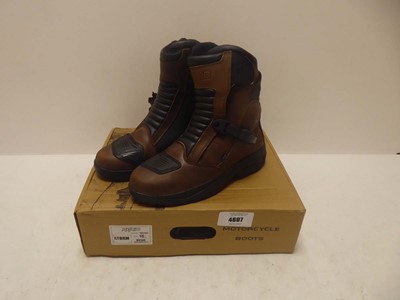 Lot 4607 - Raxid Storm motorcycle boots size UK 10