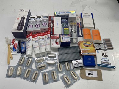 Lot 3597 - Selection of various shaving and dental...