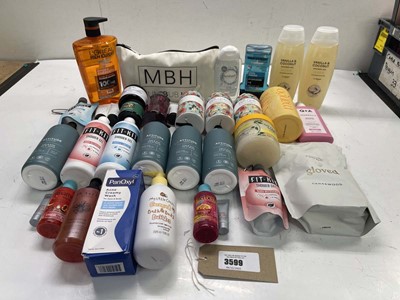 Lot 3599 - Selection of various branded shower gels, body...
