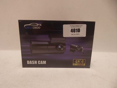 Lot 4610 - GKU D600 4K Dash camera