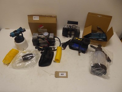 Lot 4616 - Selection of air compressor and inflator pumps...