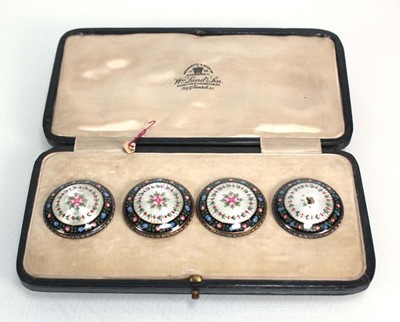 Lot 208 - A set of four silver, parcel gilt and...