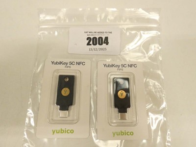 Lot 2004 - 2x Yubico YubiKey 5C NFCs