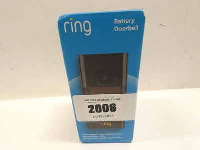 Lot 2006 - *Sealed* Ring Battery Doorbell, Black