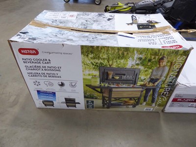 Lot 4072 - Keter patio cooler and beverage cart in box