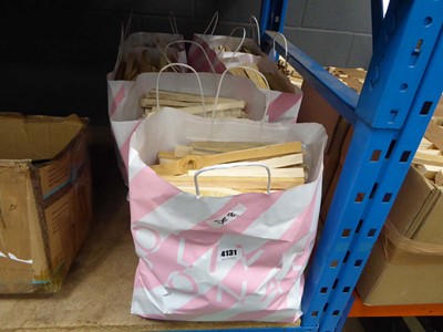 Lot 4131 - Six bags containing a quantity of kindling