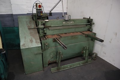 Lot 2 - Morgan 1040 4ft powered sheet metal guillotine,...