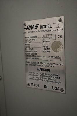 Lot 21 - Haas VF-0 CNC machining centre, year July 1995,...