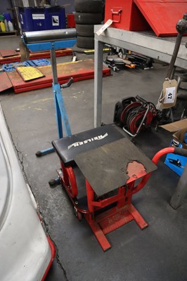 Lot 51 - Neilsen workshop mobile stool together with a...