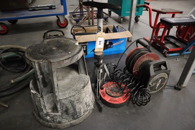 Lot 54 - 3x extension leads, an airline susie step...