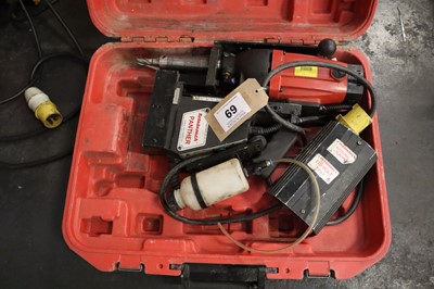 Lot 69 - Rotabroach Panther magnetic drill, 110v in...