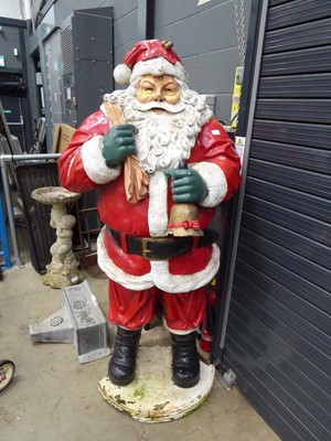 Lot 4201 - Large outdoor santa on stand