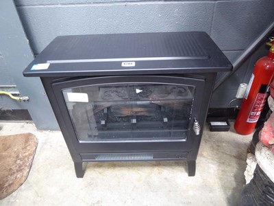 Lot 4204 - Indoor electric fire place in black