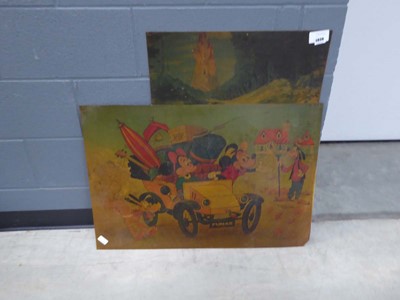 Lot 5038 - Two panels depicting Snow White and the Seven...