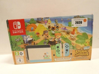 Lot 2020 - Nintendo Switch Animal Crossing Edition, boxed