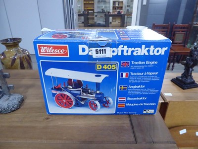 Lot 5111 - Wilesco D450 steam powered traction engine, boxed