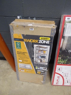 Lot 4228 - Selection of Work Zone heavy duty shelving...