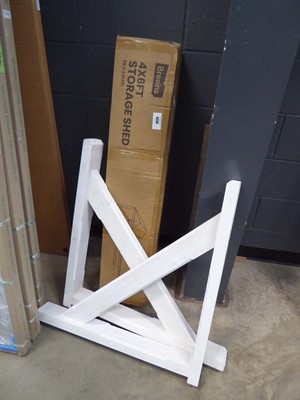 Lot 4230 - Boxed Breeins 4x6ft flatpack storage shed in...