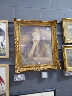 Lot 5057 - Framed and glazed print of a female beauty