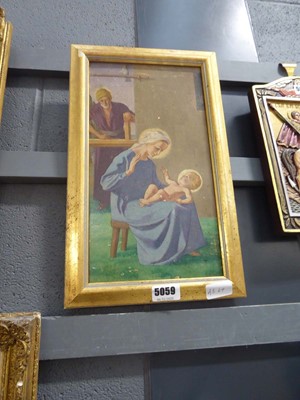 Lot 5059 - Picture of Madonna and child, Joseph in the...
