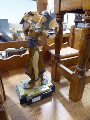 Lot 5130 - Art Deco style figure styled as an elegant...