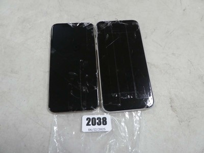Lot 2038 - 2 Apple iPhone 11's - for spares and repairs