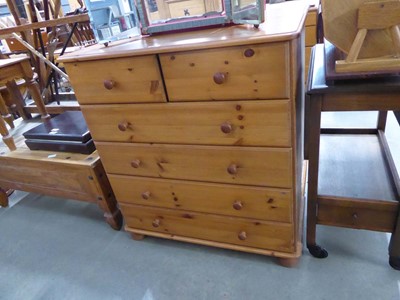Lot 5137 - Pair of modern pine chest of drawers, each 2...