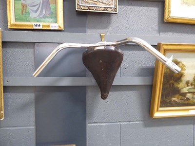 Lot 5066 - A wall sculpture constructed from a bicycle...