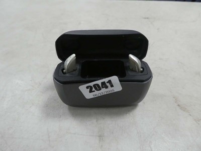 Lot 2041 - Pair of Resound 1 hearing aids with charging case
